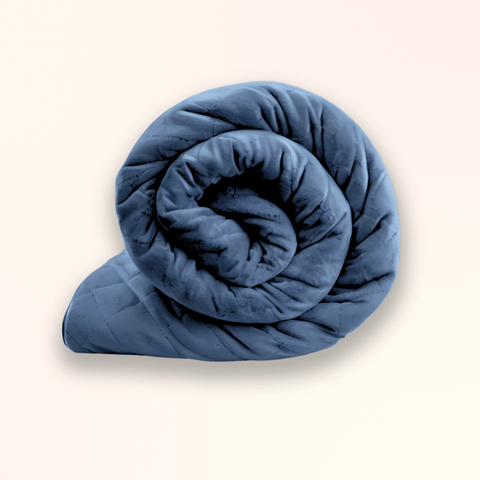 UltraPlush Weighted Blanket - Size: TWIN 60x80 Weight: 15 lb Colour: Grey by Gravid