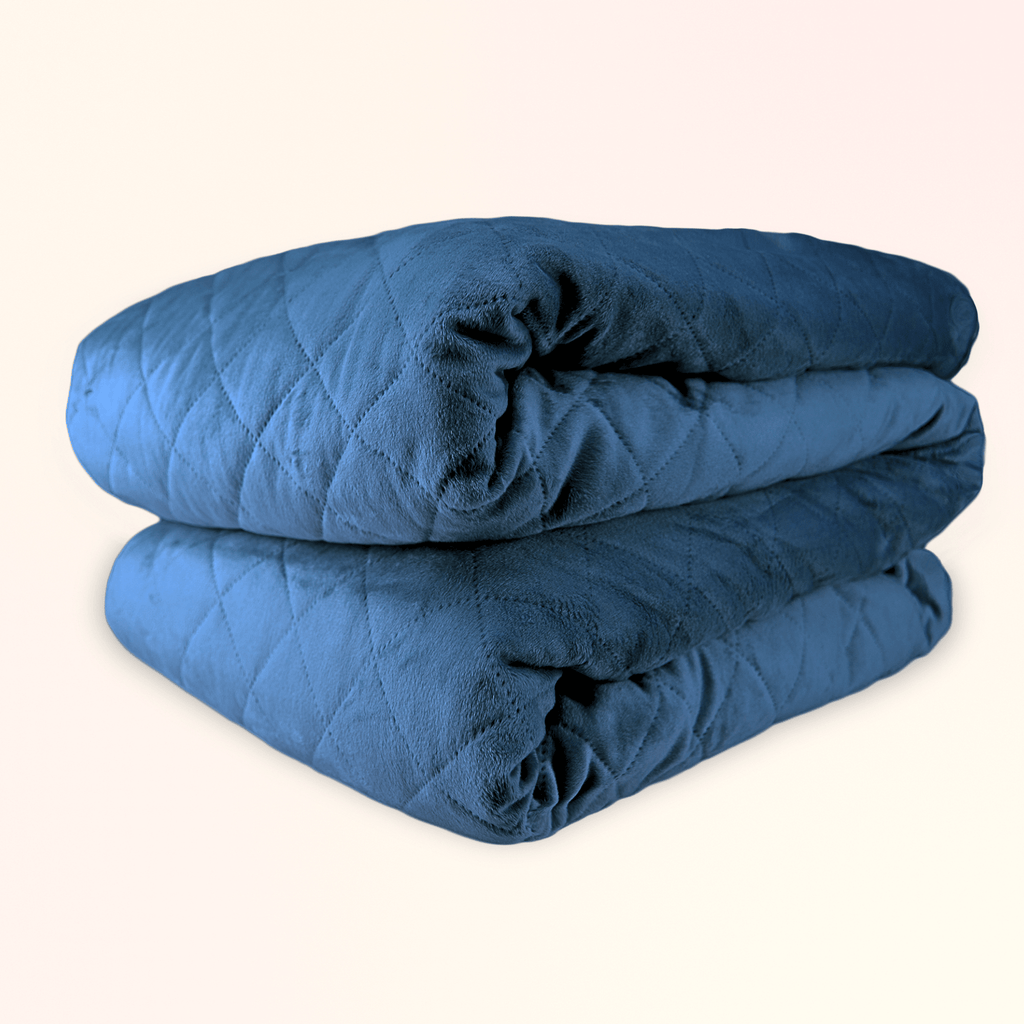 UltraPlush Weighted Blanket - Size: TWIN 60x80 Weight: 15 lb Colour: Dusk Blue by Gravid