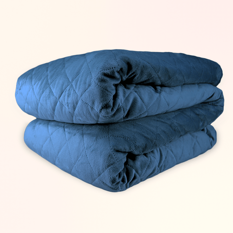 UltraPlush Weighted Blanket - Size: TWIN 60x80 Weight: 15 lb Colour: Dusk Blue by Gravid