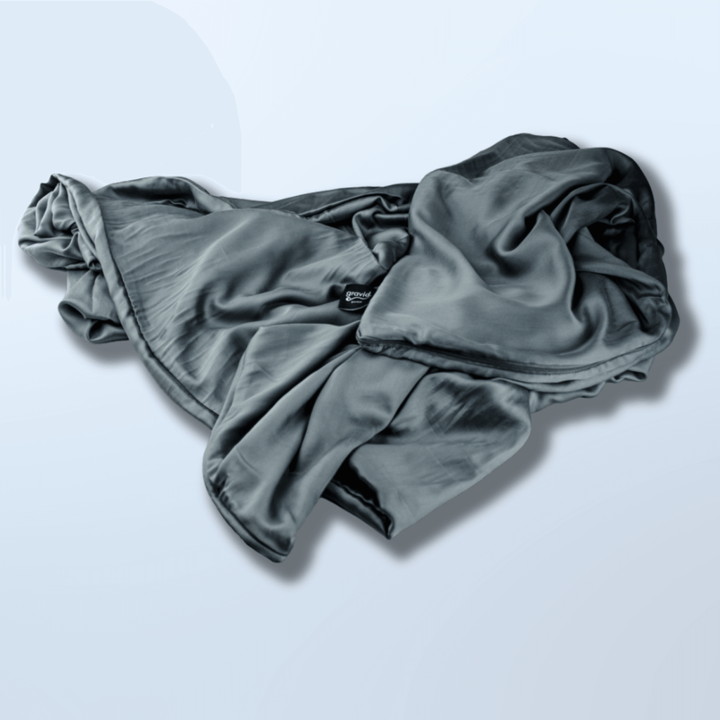 Breeze™ Cooling Weighted Blanket - Size: TWIN 60x80 Weight: 15 lb Colour: Grey by Gravid
