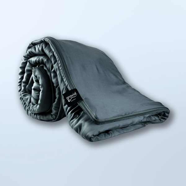 Breeze™ Cooling Weighted Blanket - Size: TWIN 60x80 Weight: 15 lb Colour: Grey by Gravid