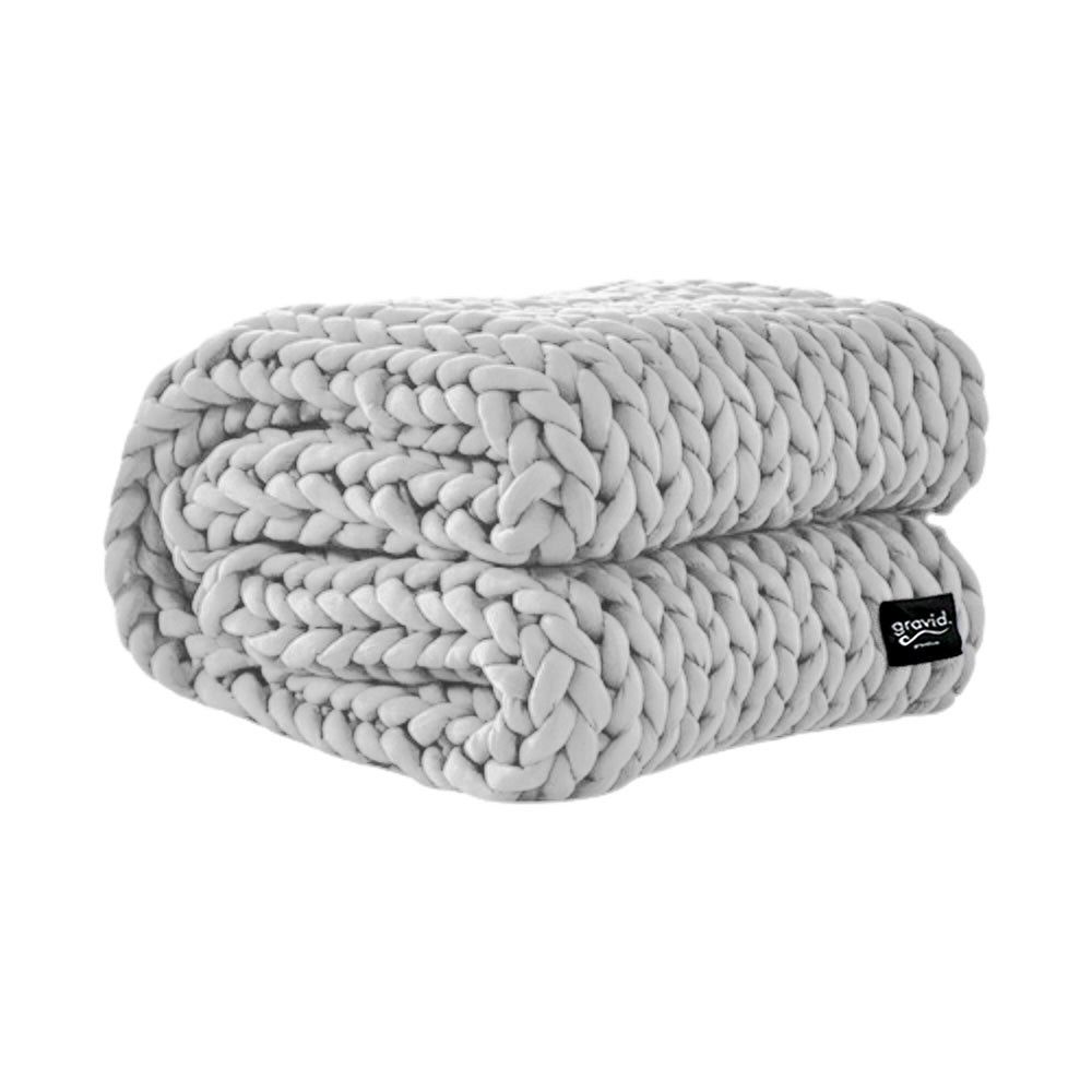 Chunky Knit Blanket - Colour: Classic Grey by Gravid