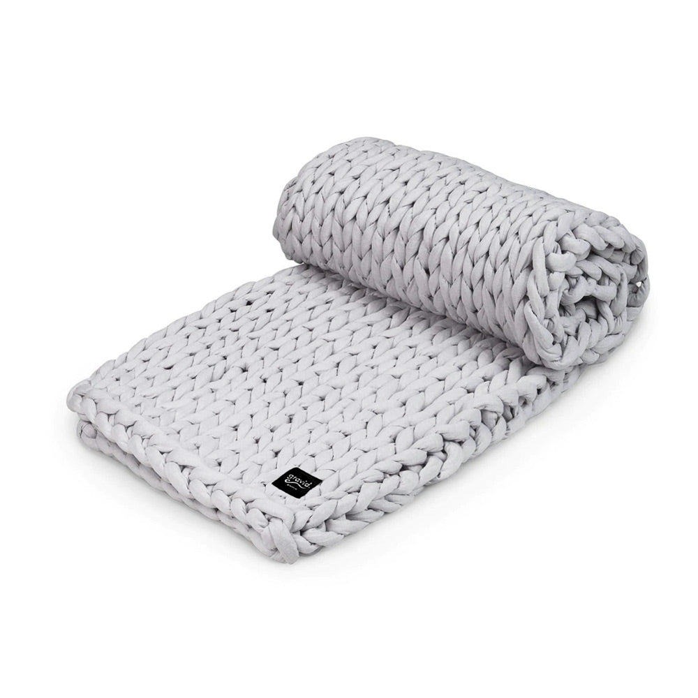 Chunky Knit Blanket - Colour: Classic Grey by Gravid