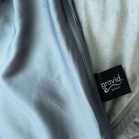 Night Owl Bundle - Size: TWIN 60x80 Weight: 15 lb Colours: Grey UltraPlush + Grey Breeze by Gravid